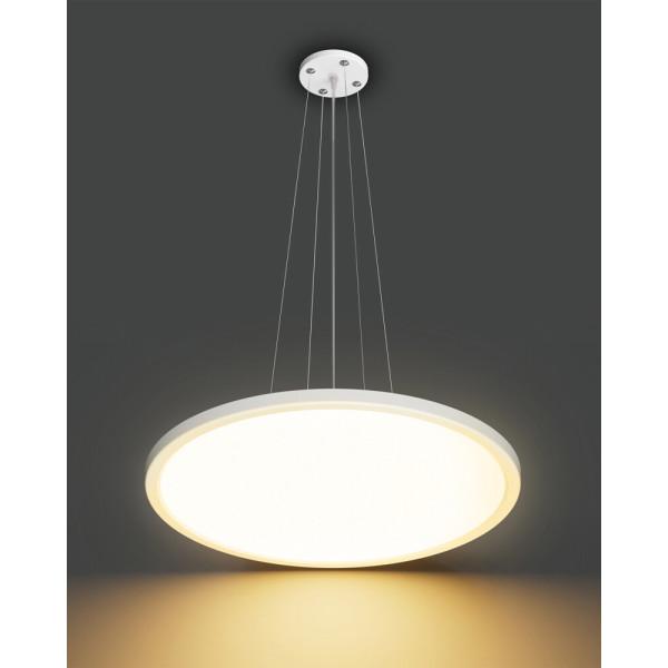 Подвесной светильник, люстра светодиодная Italux PND-72843-480R-36W-WH Manito Led 1x36W 2800K/4000K/6000K 4300Lm IP40 Белая - фото №4