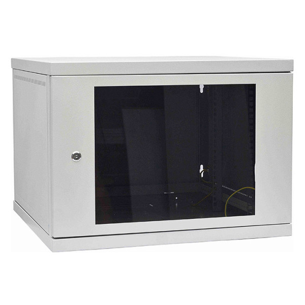 Телекомунікаційна шафа IPCOM CH 9U скло 450мм