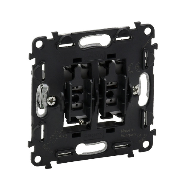 Механизм выключателя проходного двухклавишного Legrand Valena In`Matic