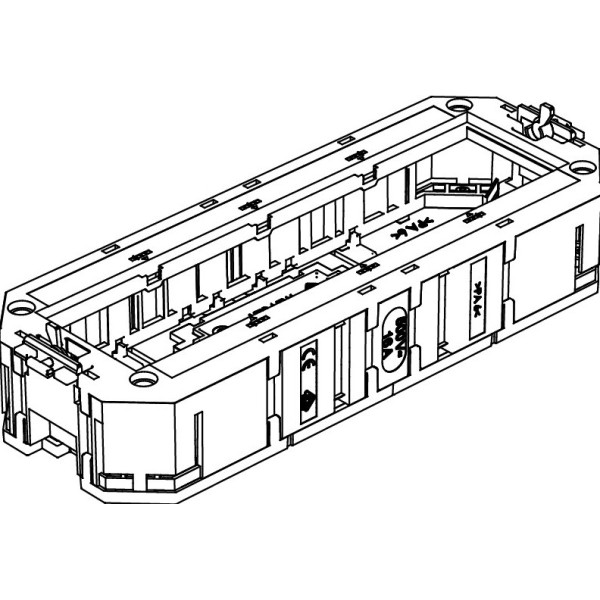 Супорт для підлогової коробки OBO Bettermann (7408727) UT4 під установку 4x modul45 L = 208мм для підлогової коробки - фото №1