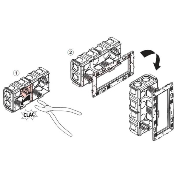 Установочная коробка модульная Batibox - фото №6