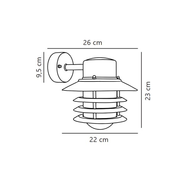 Вуличний світильник Nordlux 74471003 Vejers E27 1x60W IP54 чорний - фото №2