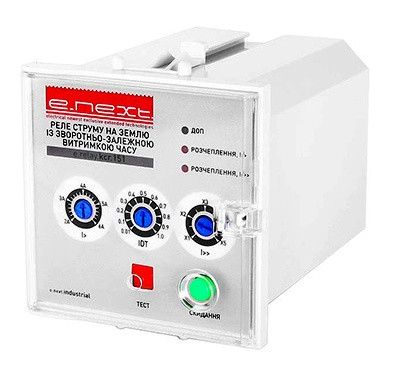 Індикатор пробою струму на землю із зворотно-залежною затримкою часу E.Next e.relay.kcr.153