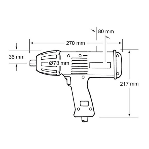 Ударний гайковерт Makita 6905H 470Вт - фото №1