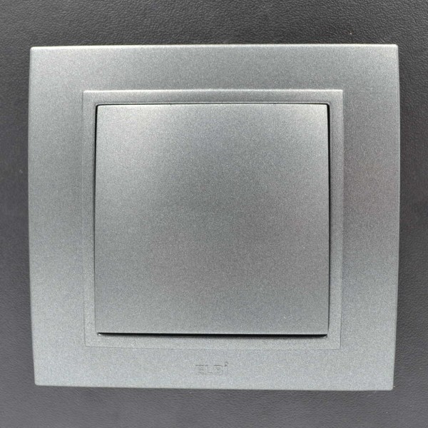 Выключатель ELBI ZENA Silverline черный металлик 1кл без рамки ( 609-011100-200 ) - фото №7