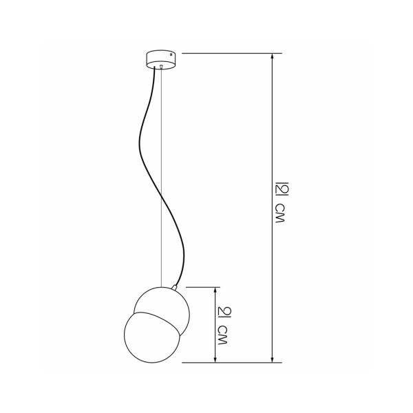 Підвісний світильник, люстра Imperium Light 460121.49.01 Acorn E14 1x40W IP20 - фото №1