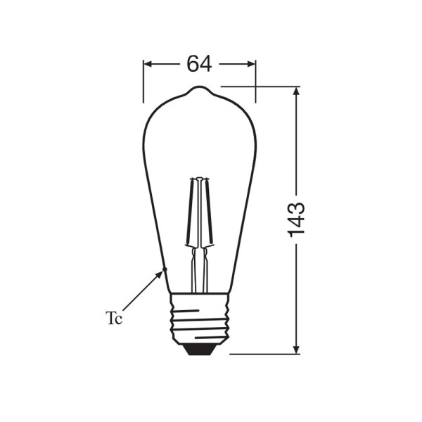 Светодиодная лампочка Osram 4058075434400 LED E27 1x6.5W 2700K 806Lm IP20 - фото №3