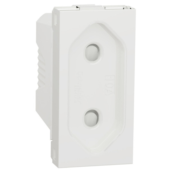 Розетка Schneider Electric NU303118 (винтовой зажим) 10А 1М (белая)