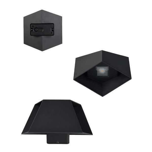 Вуличний світильник Nowodvorski 8142 Triangles LED 2x5W 3000K 700Lm IP54 чорний - фото №3