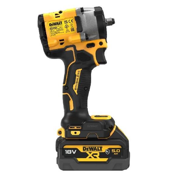 Ударний гайкокрут безщітковий DeWALT DCF923P2G XR Li-Ion 18В 610Нм 5Аг 2500об/хв 3550уд/хв серії «G» - фото №3