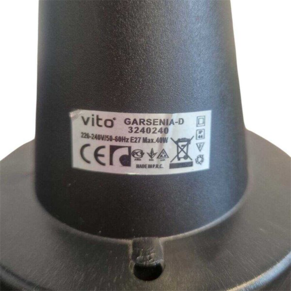 Світильник садово-парковий VITO GARDENIA-35 білий 40W Е27 IP44 ( 3240250 ) - фото №1