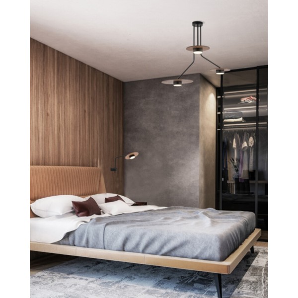 Бра, настенный светильник Nowodvorski 7645 Disk GX53 1x12W IP20 коричневый - фото №1