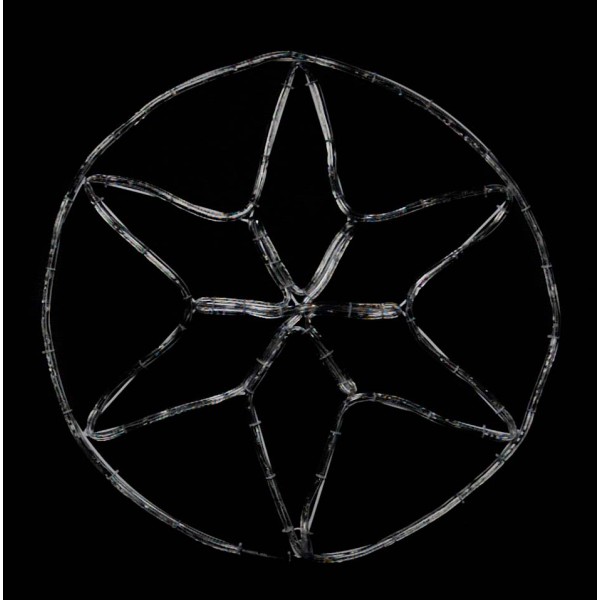 Уличная LED гирлянда Delux EN MOTIF Star (90012984) 60х60см 13 мигающих диодов IP44 (синий свет) - фото №2