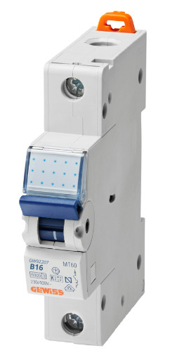 Автоматический выключатель GEWISS 1P B 16А 6кА (GW92207)