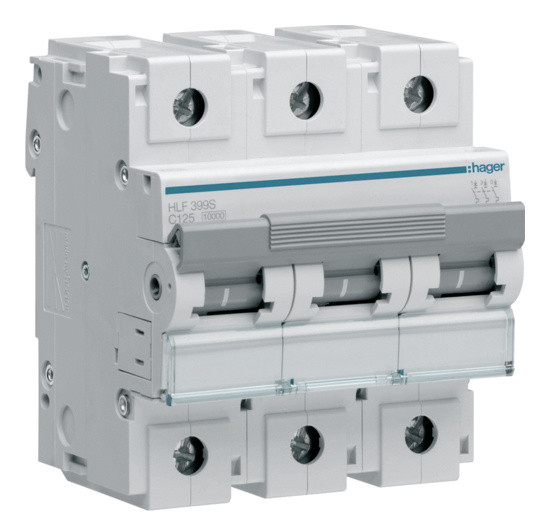 Автомат вимикач HLF399S (3p, C, 125A) Hager