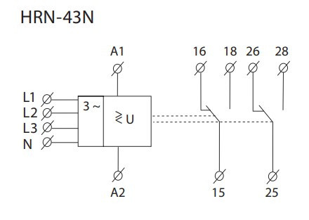 Реле контроля фаз HRN-43N/230V - фото №7