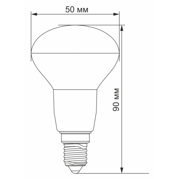 Светодиодная лампа Videx R50e E14 6Вт 4100K (VL-R50e-06144) - фото №1