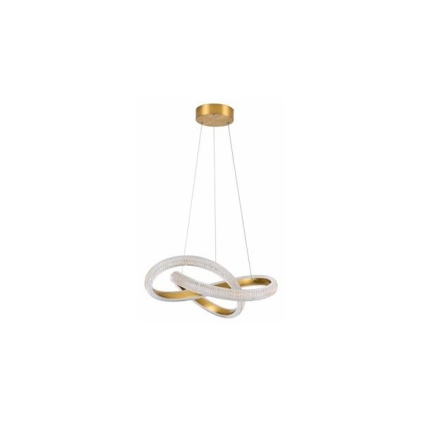 Люстра із пультом світлодіодна Reality 340101-32 Eldrin Led 1x30W 4000K 2400Lm IP20 Золота - фото №1