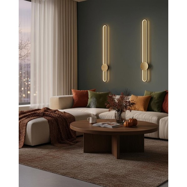 Бра, настінний світильник Goldlux 333919 Florentyna LED 1x24W 4000K 3000Lm IP20 чорний - фото №1