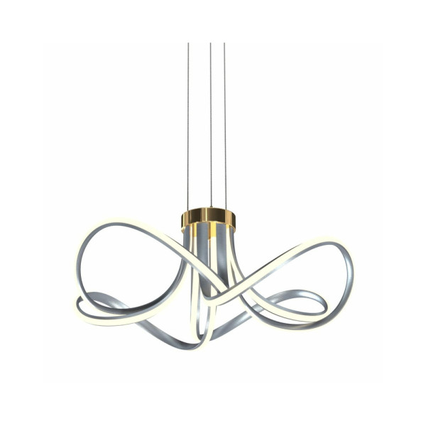 Люстра Zuma Line MD5520-4-3BGBDT Abro Led 1x45W 3000K 5300Lm IP20 Хром - фото №1