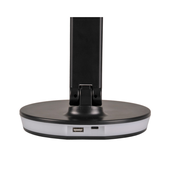 Настольная лампа Goldlux 325044 Neptun Led 1x7W 4000K+RGB 450Lm IP20 Черная - фото №2