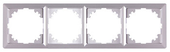 Рамка 4-местная E.Next e.lux.10084L.4.fr.aluminium алюминий (ins0040092)