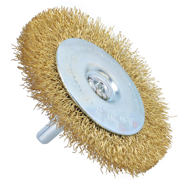 Дискова щітка Tolsen (77542) 75х6.4мм з гофрованого латунованого дроту 0.3мм