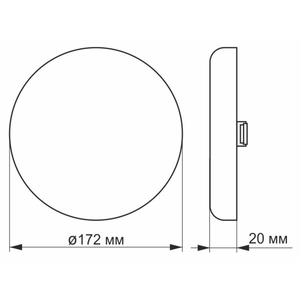 Безрамочный светильник Videx VL-DLFR-244 24Вт 4100K круглый - фото №2