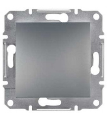 Выключатель кнопочный без рамки сталь Asfora, EPH0700162