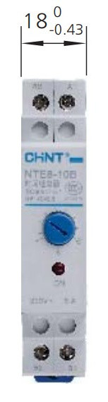 Реле затримки часу Chint NTE8-B AC 230В 1NO 12с-120с на увімкнення (258459) - фото №1