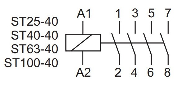 Контактор F&F ST63-40 3S - фото №4