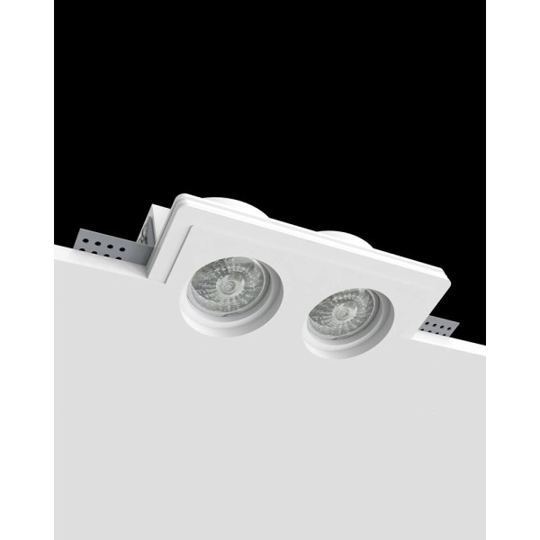 Точковий світильник Promin Double S GU10/G5.3 2x10W IP20 Wh