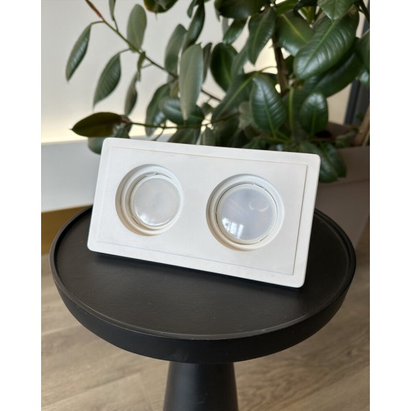 Точковий світильник Promin Double S GU10/G5.3 2x10W IP20 Wh - фото №3