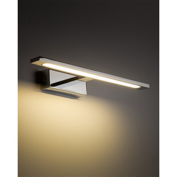Світильник підсвітка для дзеркала TK Lighting 18001 Gallery LED 1x12W 4000K 1500Lm IP44 хром - фото №1