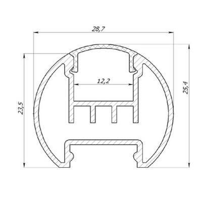 LED-профіль ЛСК, 1 метр - фото №2