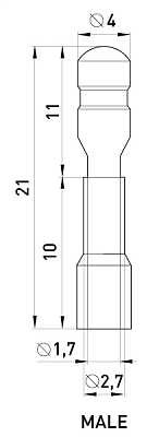 Ізольований наконечник E.Next e.terminal.stand.mpd1.25.156.red (s4040000) - фото №1