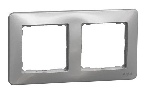 Рамка 2-местная Schneider Electric Sedna Design алюминий SDD313802