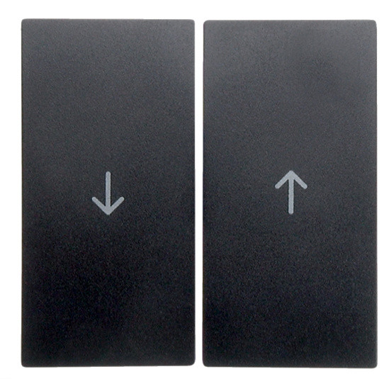 Клавіші для 2-клавішних вимикачів зі знаком "Стрілки", антрацит, Berker B.3/B.7