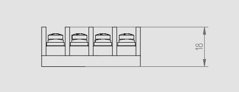 Клемна колодка Elektro Plast 951-00-4x2,5 (0951-00) - фото №2