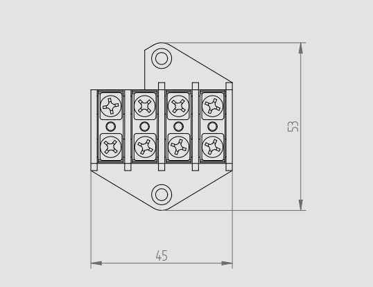 Клемна колодка Elektro Plast 951-00-4x2,5 (0951-00) - фото №3