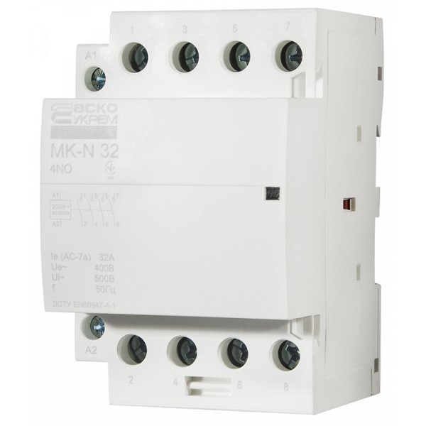 Модульный контактор Аско-Укрем MK-N 4P 32A 4NO (A0040030032) - фото №3