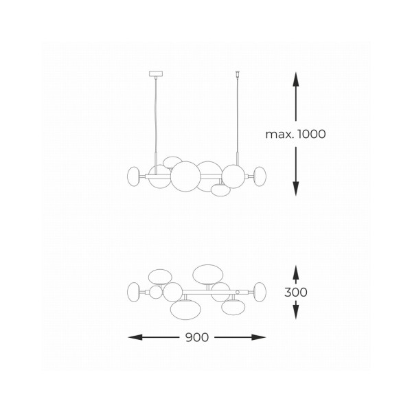 Люстра Zuma Line 1193 Omi G9 8x5W IP20 - фото №2