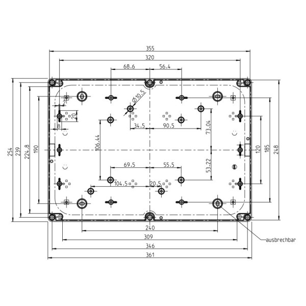 Коробка клеммная Spelsberg PS 3625-11-to (sp11101201) IP66 с гладкими стенками - фото №1