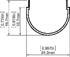 Розсіювач KLUS G-L прозорий, 1 метр - фото №1