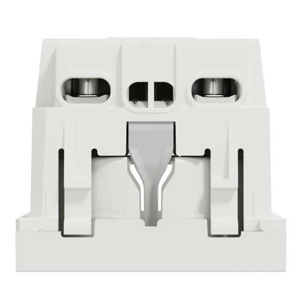 Розетка з заземленням Schneider Electric Unica New NU303618 зі шторками 16А гвинтовий зажим біла - фото №1