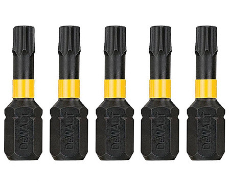 Ударні біти DeWALT Impact torsion Т20 25мм (5шт) - фото №1