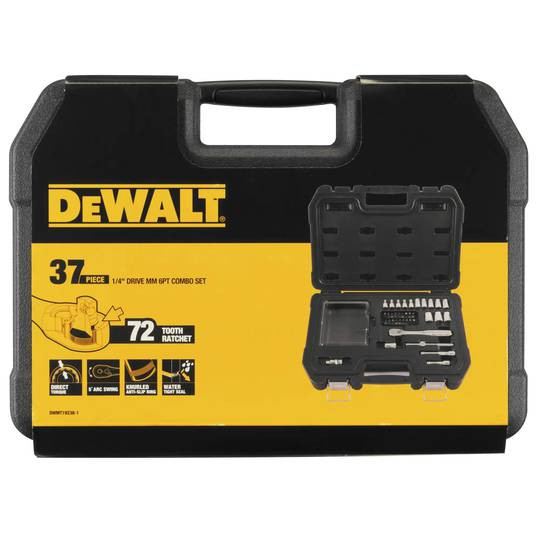 Набор головок и бит DeWALT DWMT19238-1 1/4" 37 предметов - фото №2