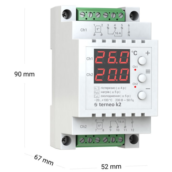 Термореле Terneo k2 - фото №3