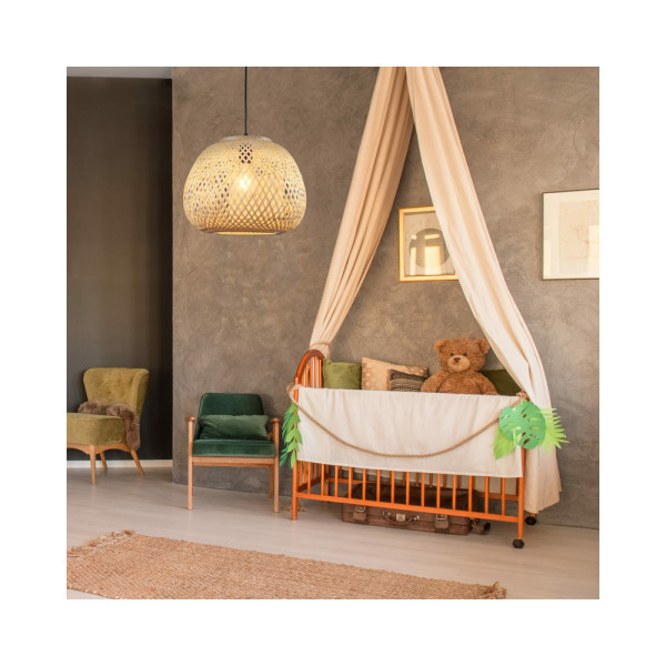 Люстра в стиле бохо, подвесной светильник Goldlux 329196 Zanzibar E27 2x20W IP20 Бежевый - фото №1