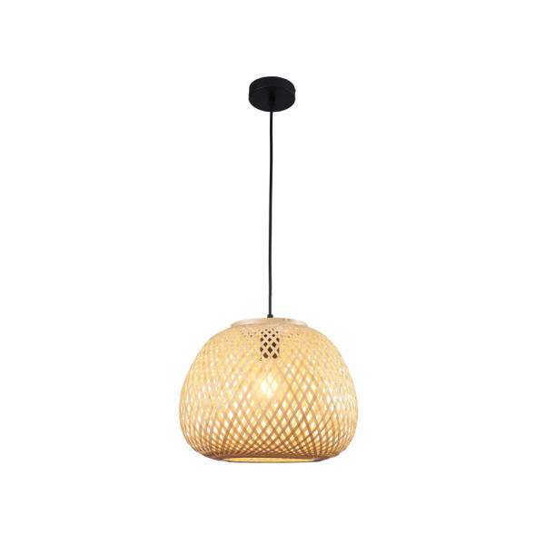 Люстра в стиле бохо, подвесной светильник Goldlux 329196 Zanzibar E27 2x20W IP20 Бежевый - фото №2